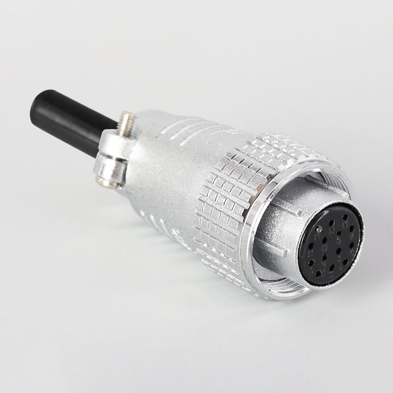 Elecbee TP20 14 Pin Aviation Connector 4 Hole Flange Mount Straight Female Male Solder Cup